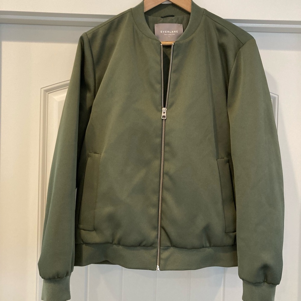 Everlane Green Bomber Jacket